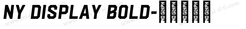 Ny Display Bold字体转换